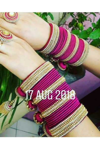 Bangle Set - Pink & Golden